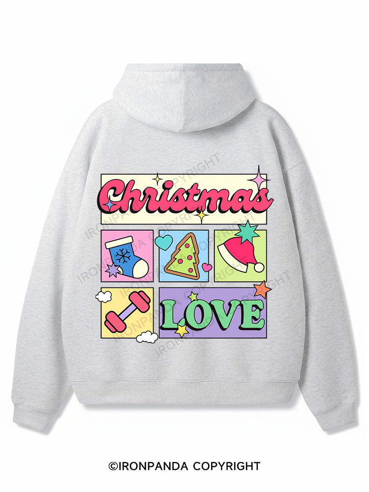 CHRISTMAS LOVE Premium Fleece Gym Hoodie