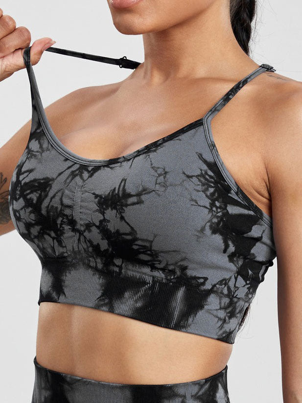 Seamless Tie-Dye sports Bra