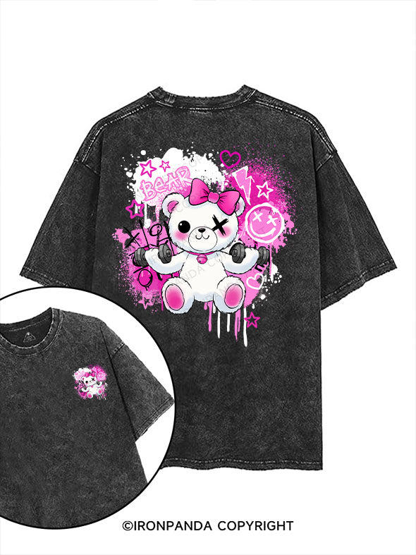 bear printed Gym Shirt