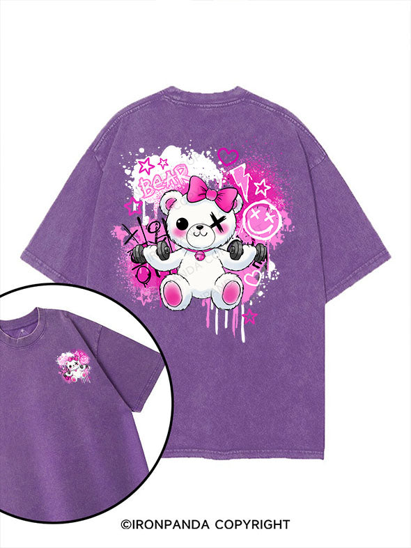 bear printed Gym Shirt