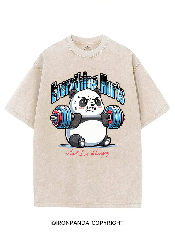 Everything Hurts And I'm Hungry VINTAGE GYM SHIRT