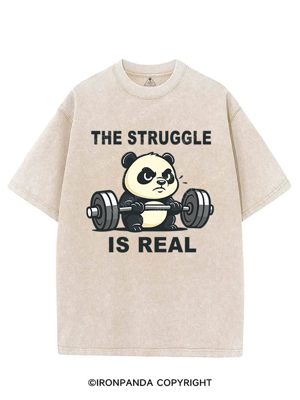 the struggle is real VINTAGE GYM SHIRT