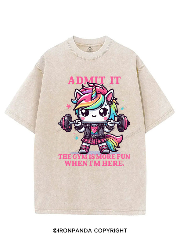 ADMIT  IT. VINTAGE GYM SHIRT