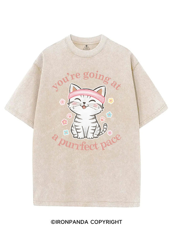 You’re going at a purrfect pace VINTAGE GYM SHIRT