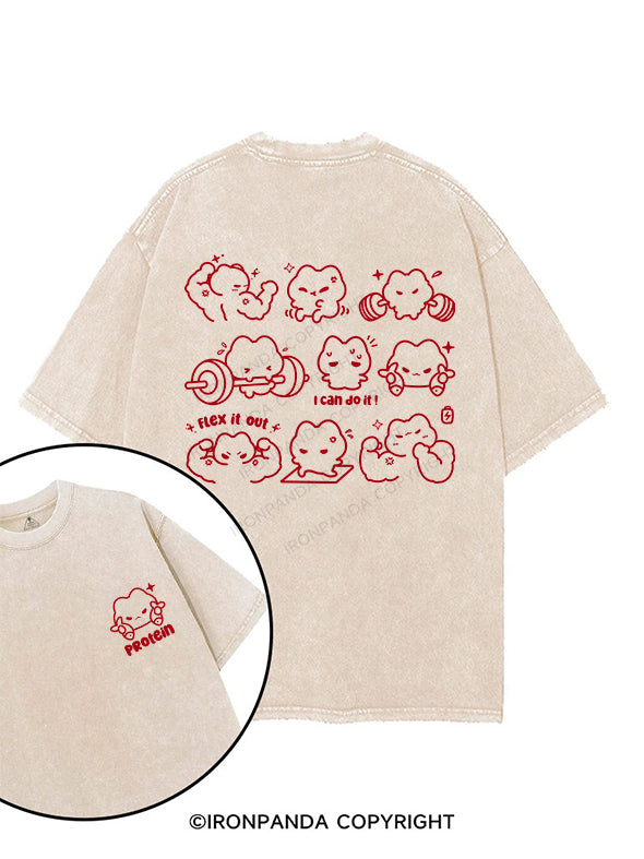 GYM CAT CHRONICLES printed Gym Shirt