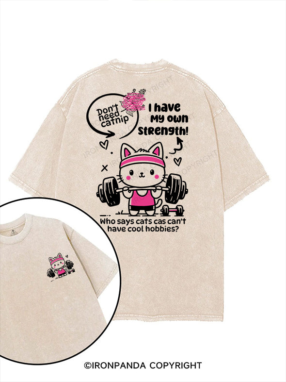 Cute but Strong printed Gym Shirt