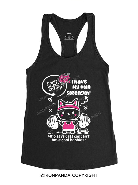 Cute but Strong Gym Racerback Tank
