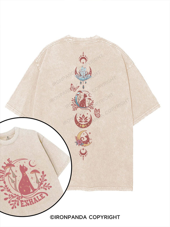 inhale&exhale printed Gym Shirt