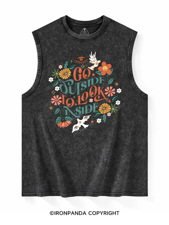 GO OUTSIDE TO LOOK INSIDE Washed Tank