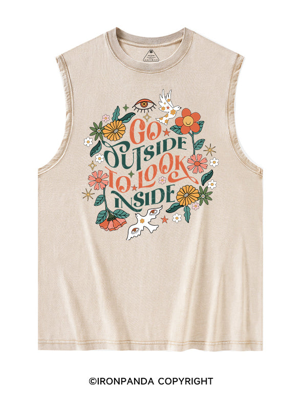 GO OUTSIDE TO LOOK INSIDE Washed Tank