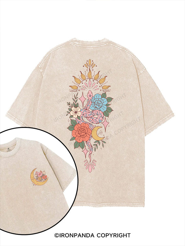 BREATHE AND BLOOM printed Gym Shirt