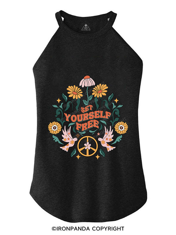 SET YOU FREE TRI ROCKER COTTON TANK