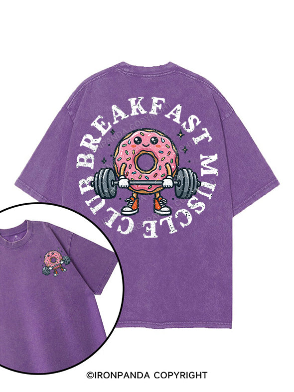 Donut Give Up printed Gym Shirt