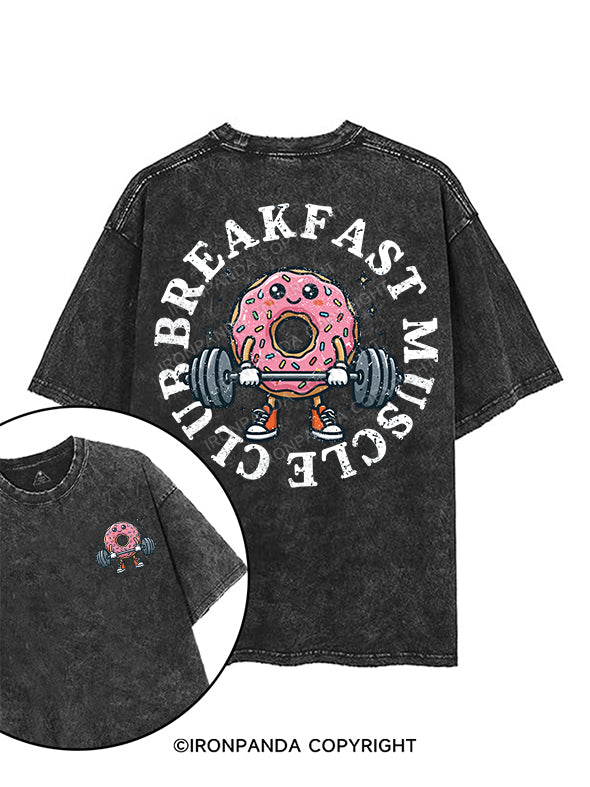 Donut Give Up printed Gym Shirt