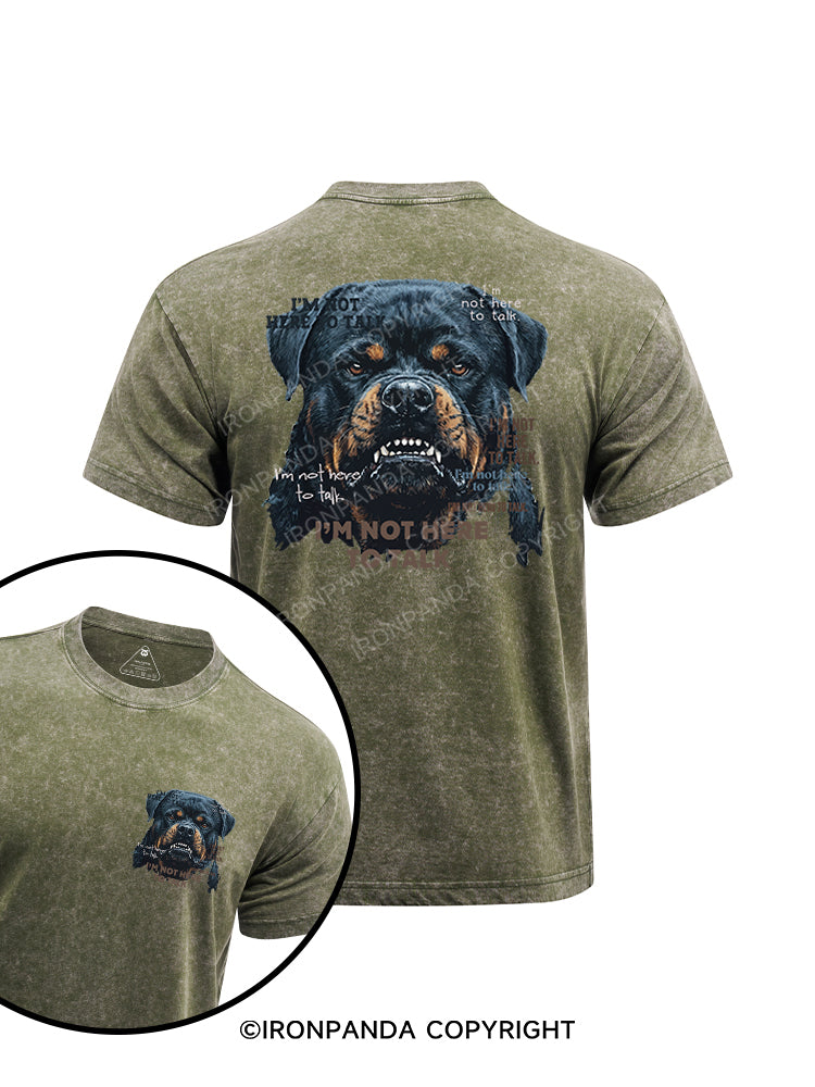 I’m not here to talk printed Washed Gym Shirt