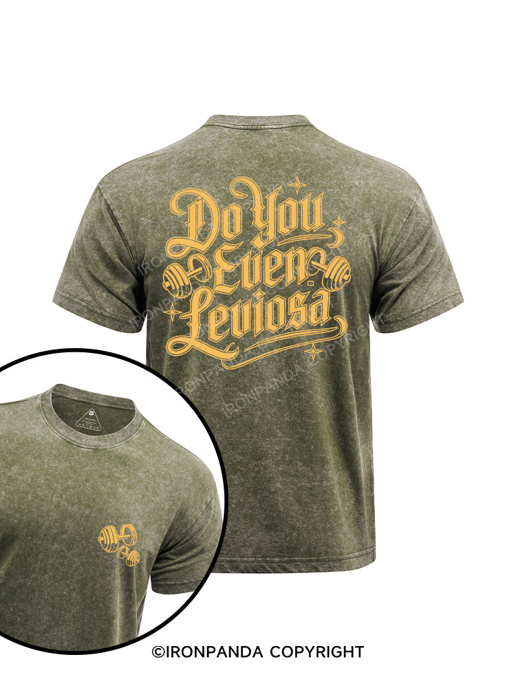 do you even leviosa? printed Washed Gym Shirt