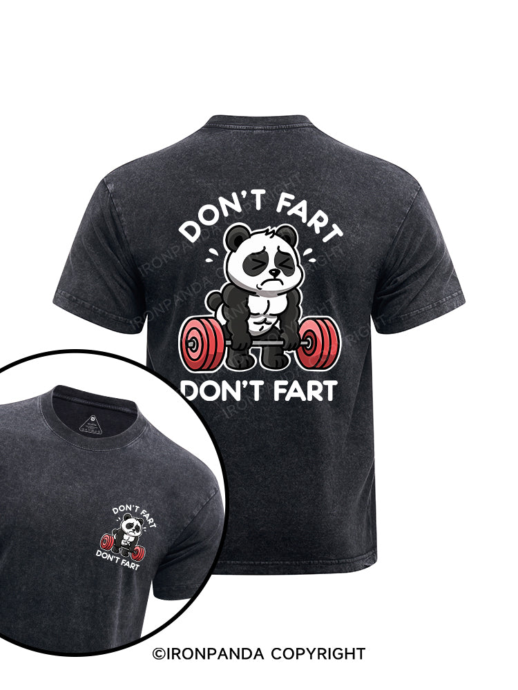 Don’t fart don’t fart printed Washed Gym Shirt