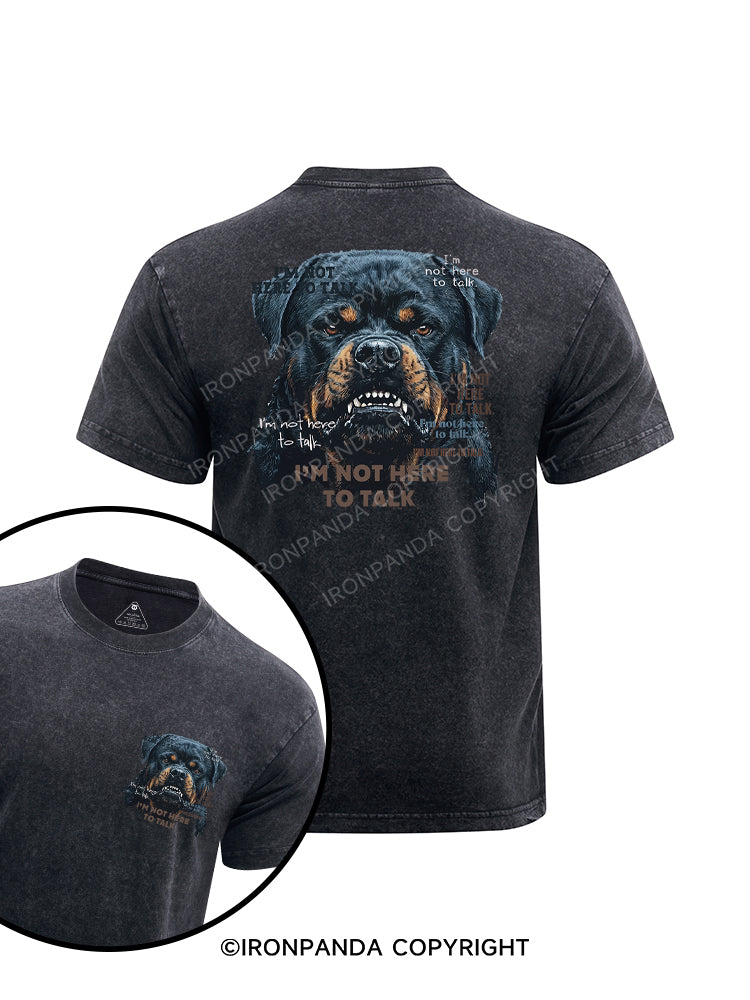 I’m not here to talk printed Washed Gym Shirt