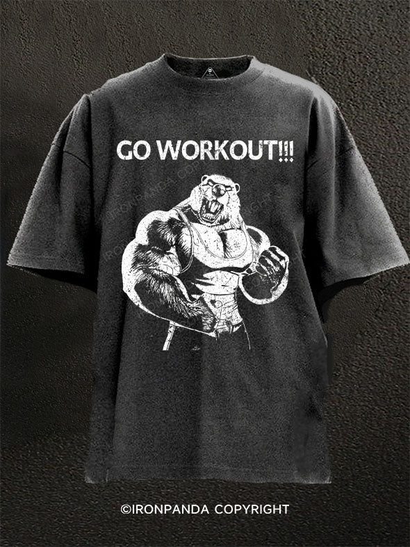 go workout Washed Gym Shirt