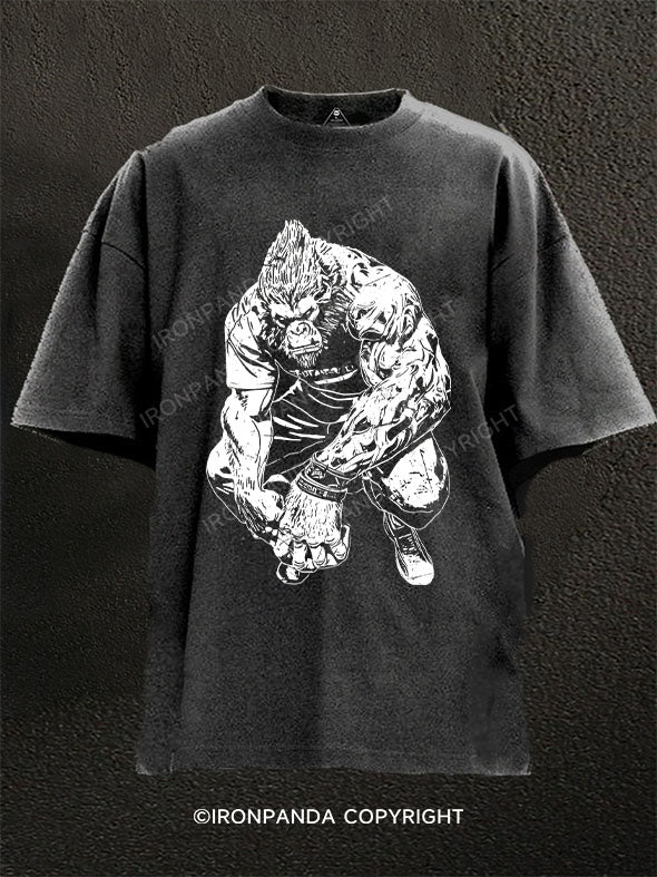 Muscle Gorilla Washed Gym Shirt