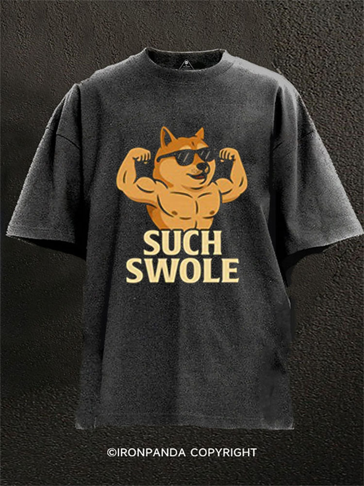 SUCH SWOLE Washed Gym Shirt