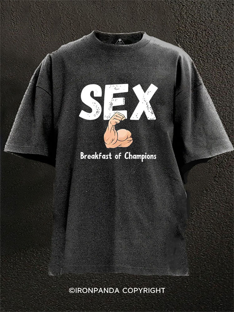 SEX – Breakfast of Champions Washed Gym Shirt