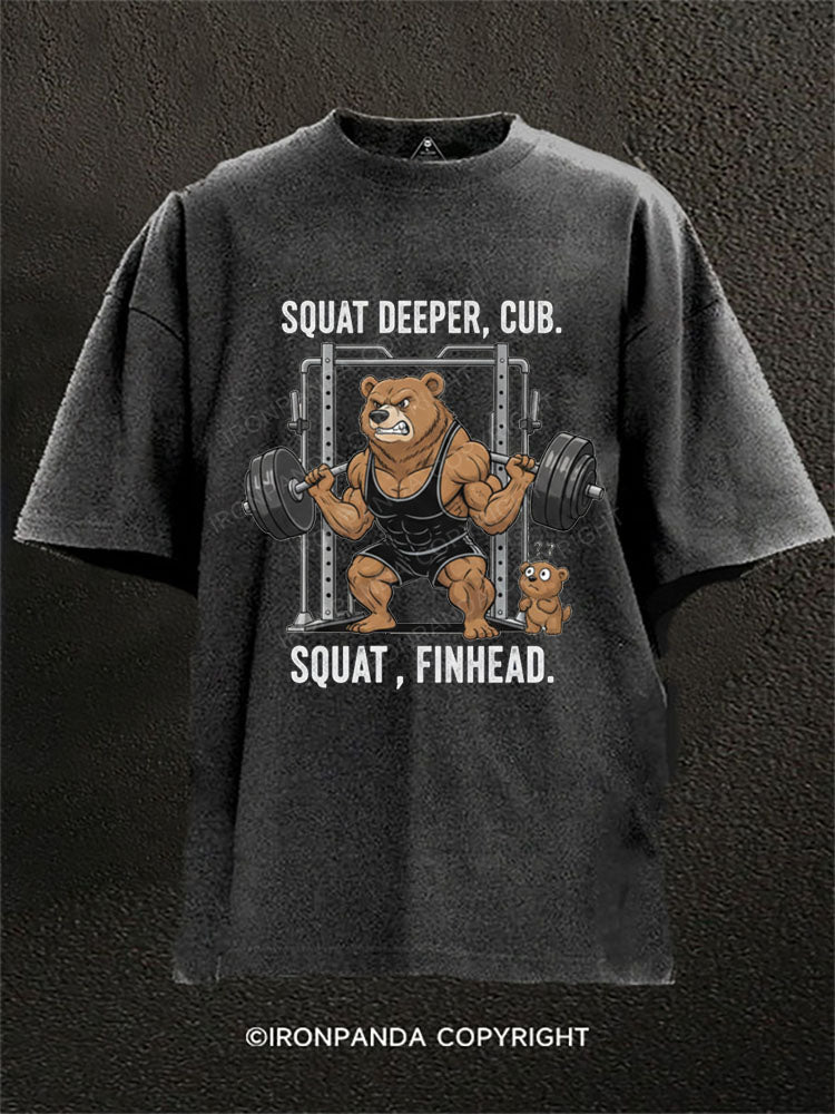 SQUAT FINHEAD Washed Gym Shirt