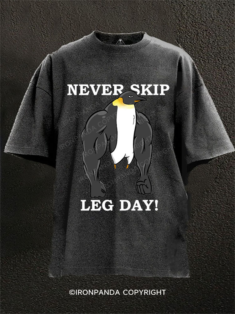 Never skip leg day! Washed Gym Shirt