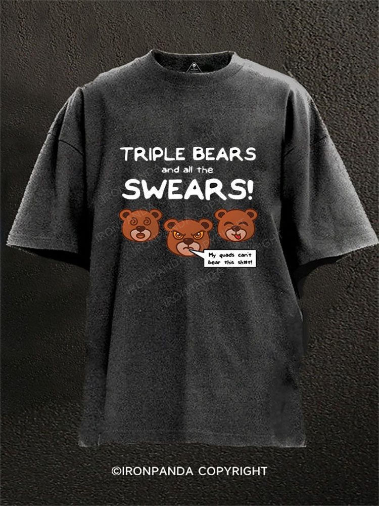 My quads can’t bear this sh*t! Washed Gym Shirt