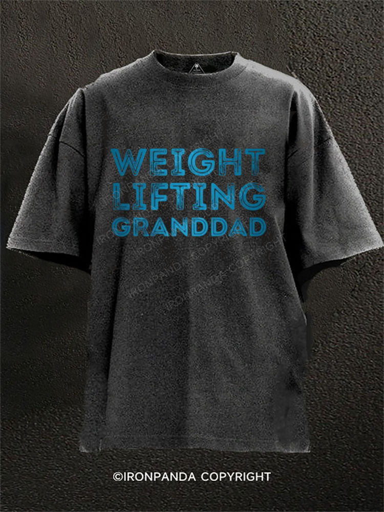 WEIGHT LIFTING GRANDDAD Washed Gym Shirt