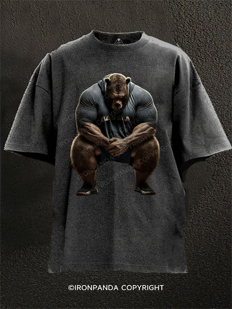 I'm Not Here To Talk Washed Gym Shirt