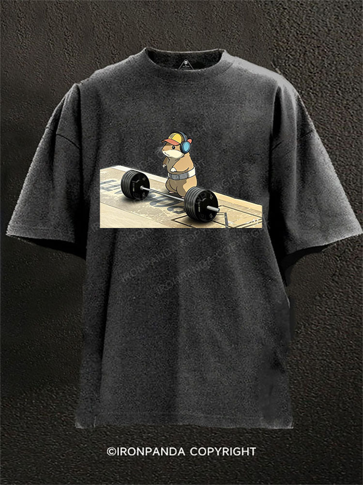 hit a new PR in deadlifts today Washed Gym Shirt