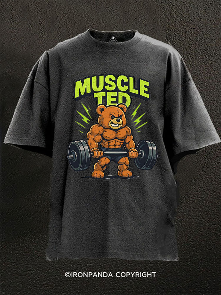 MUSCLE TED Washed Gym Shirt