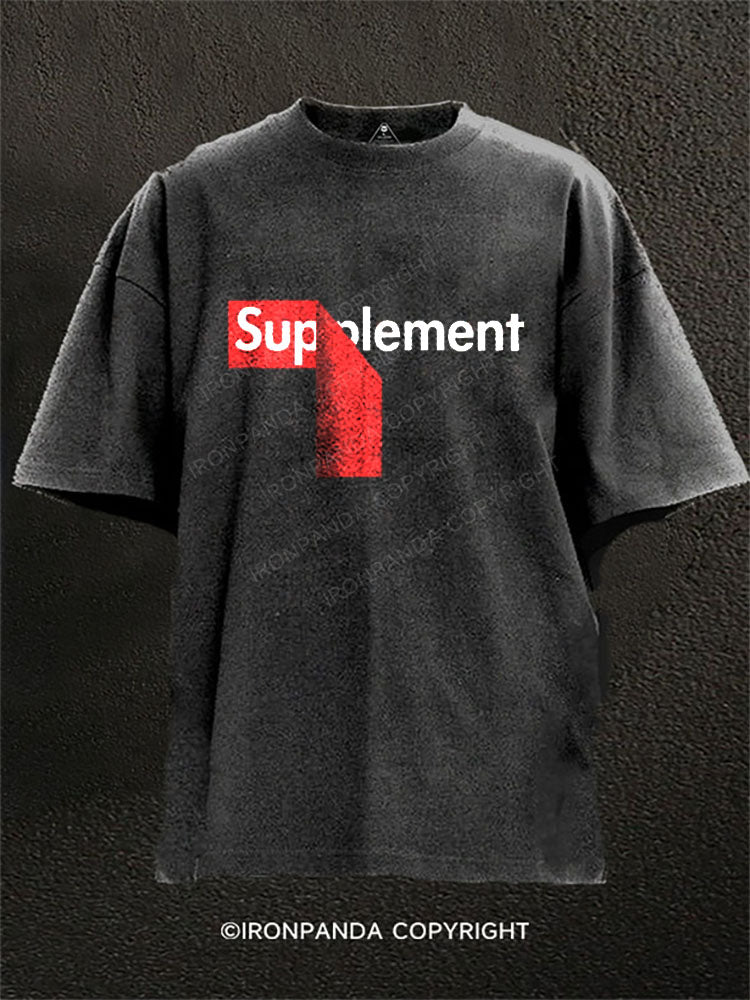 Supplement Washed Gym Shirt