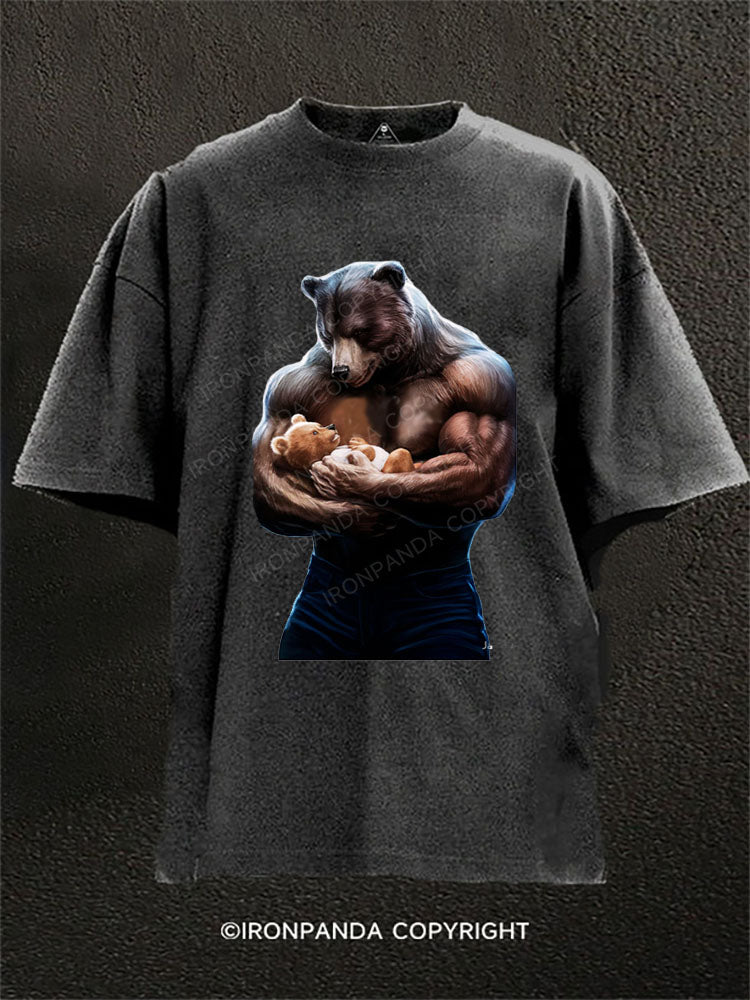 Daddy Bear Washed Gym Shirt