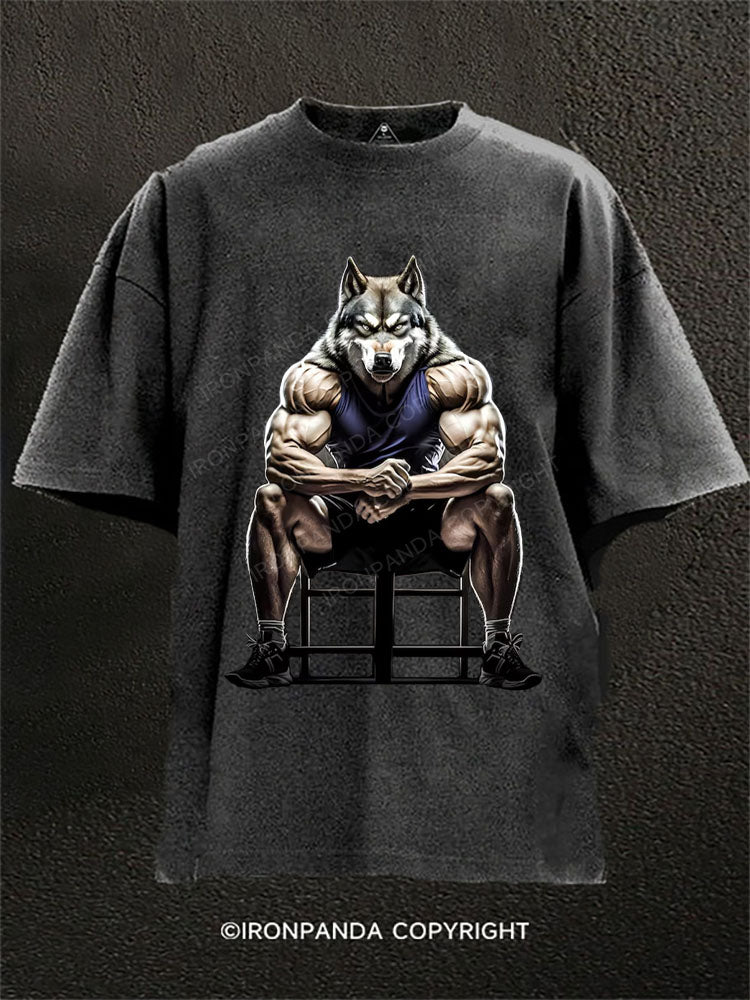 I'm Not Here To Talk Washed Gym Shirt