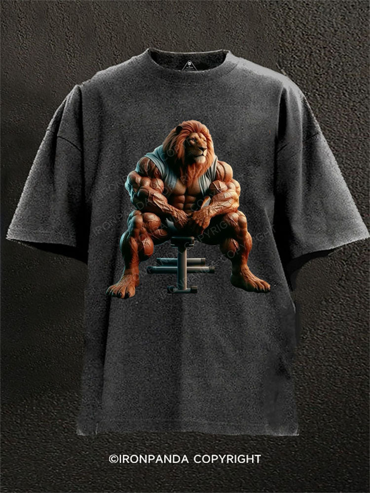 I'm Not Here To Talk Washed Gym Shirt