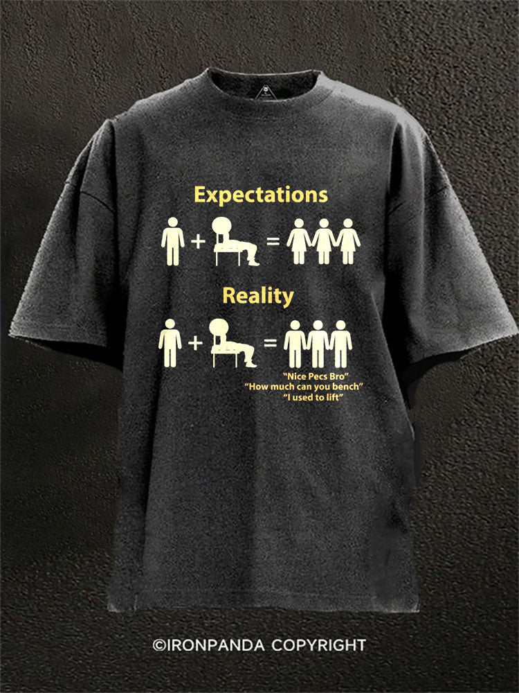 Expectations And Reality Washed Gym Shirt