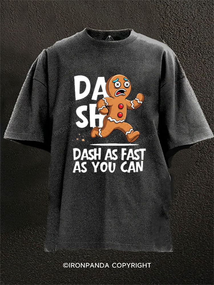 Dash as Fast as You Can Washed Gym Shirt