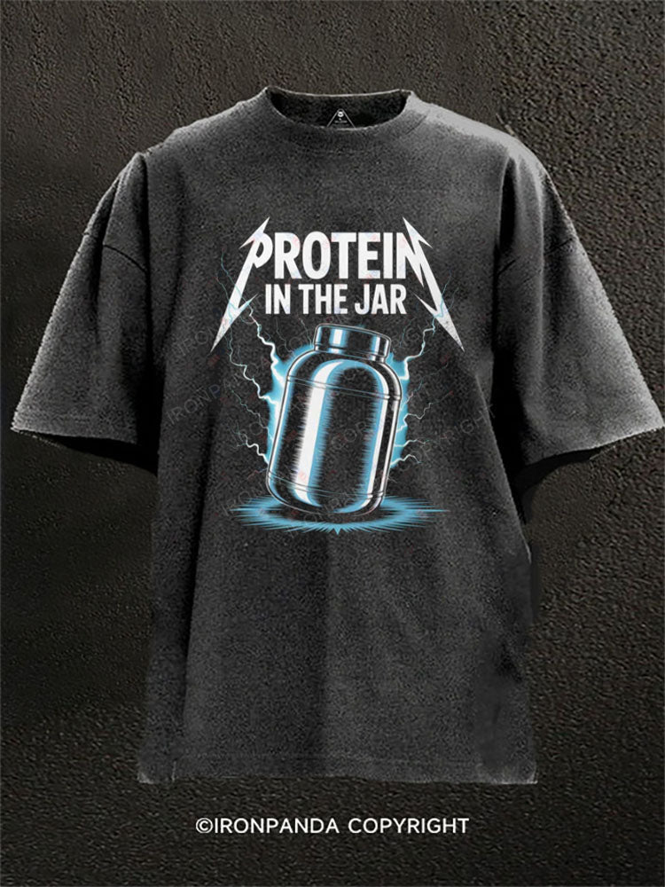 Protein in the Jar Washed Gym Shirt