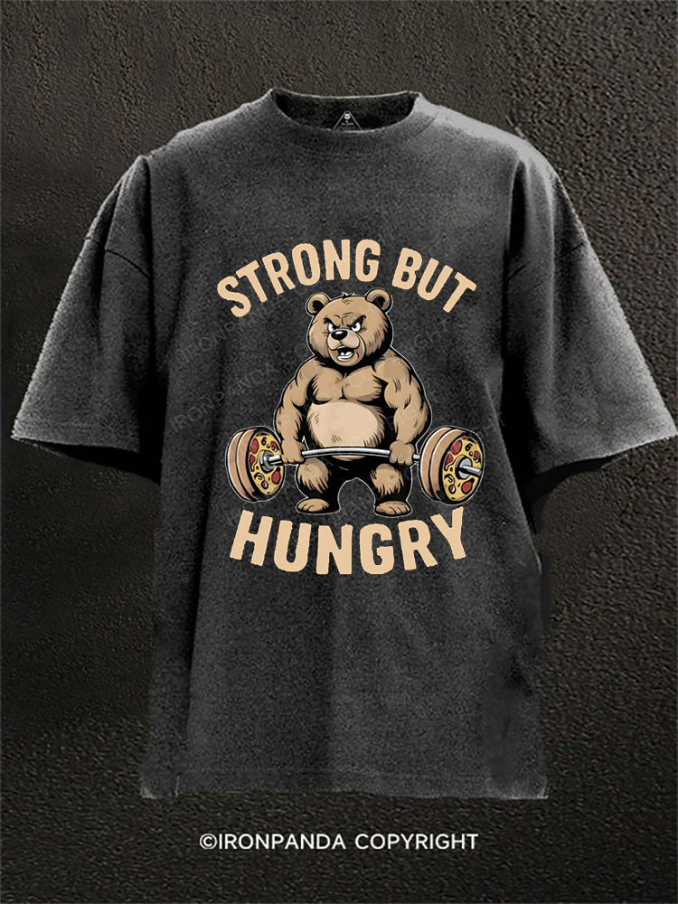 STRONG BUT HUNGRY Washed Gym Shirt