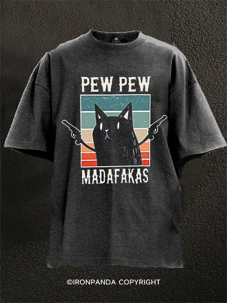PEW PEW MADAFKAS Washed Gym Shirt