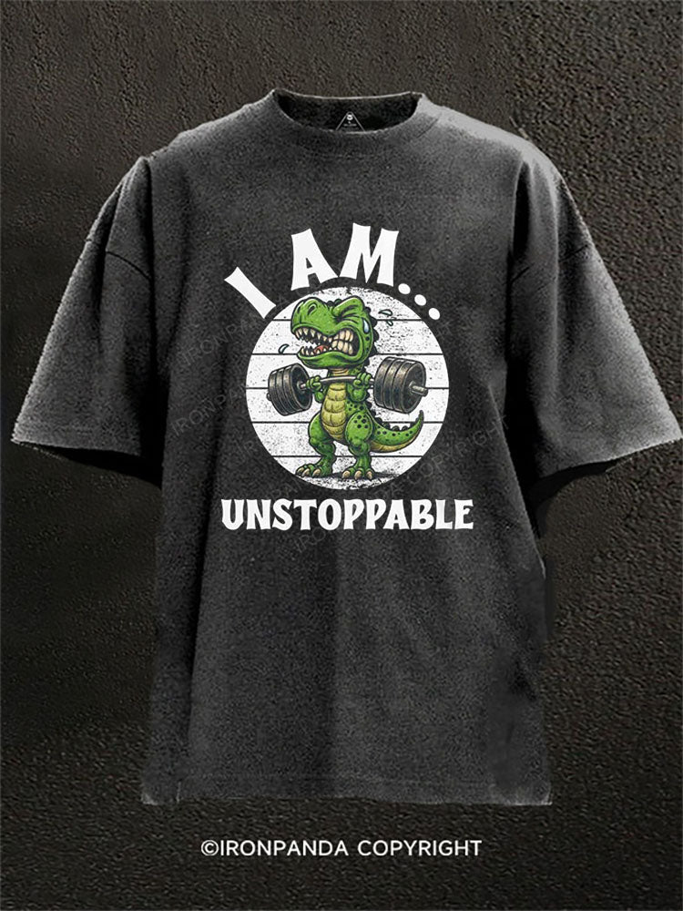 I AM… UNSTOPPABLE Washed Gym Shirt