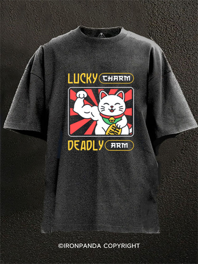 Lucky Charm Deadly Arm Washed Gym Shirt