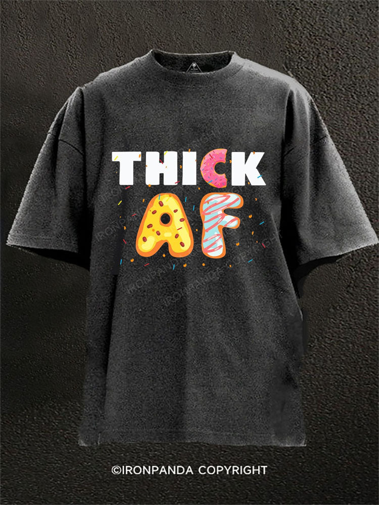THICK AF Washed Gym Shirt