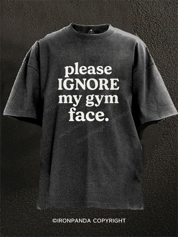 please ignore my gym face.Washed Gym Shirt