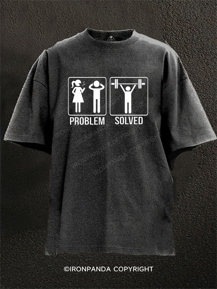 PROBLEM SOLVED Washed Gym Shirt