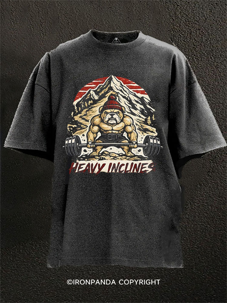 HEAVY INCLINES Washed Gym Shirt