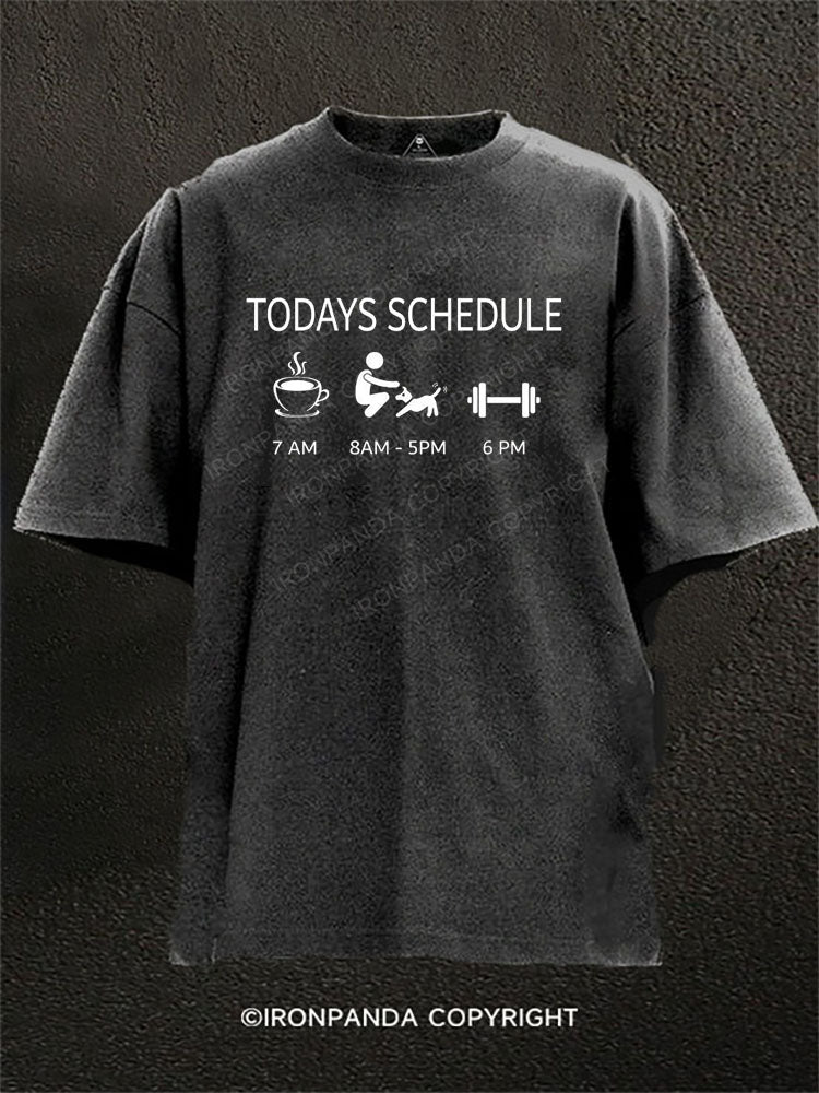 TODAY’S SCHEDULE Washed Gym Shirt