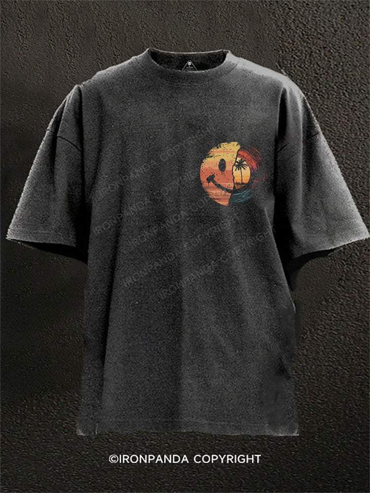 Be Happy Lift Heavy Washed Gym Shirt